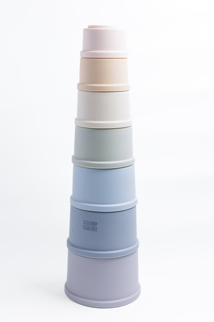 7 piece silicone stacking/nesting cups