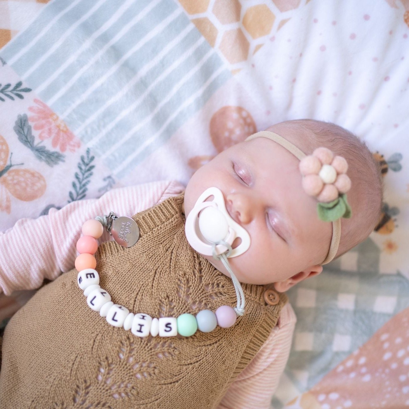 Personalized Pacifier Clip Tailored Tots
