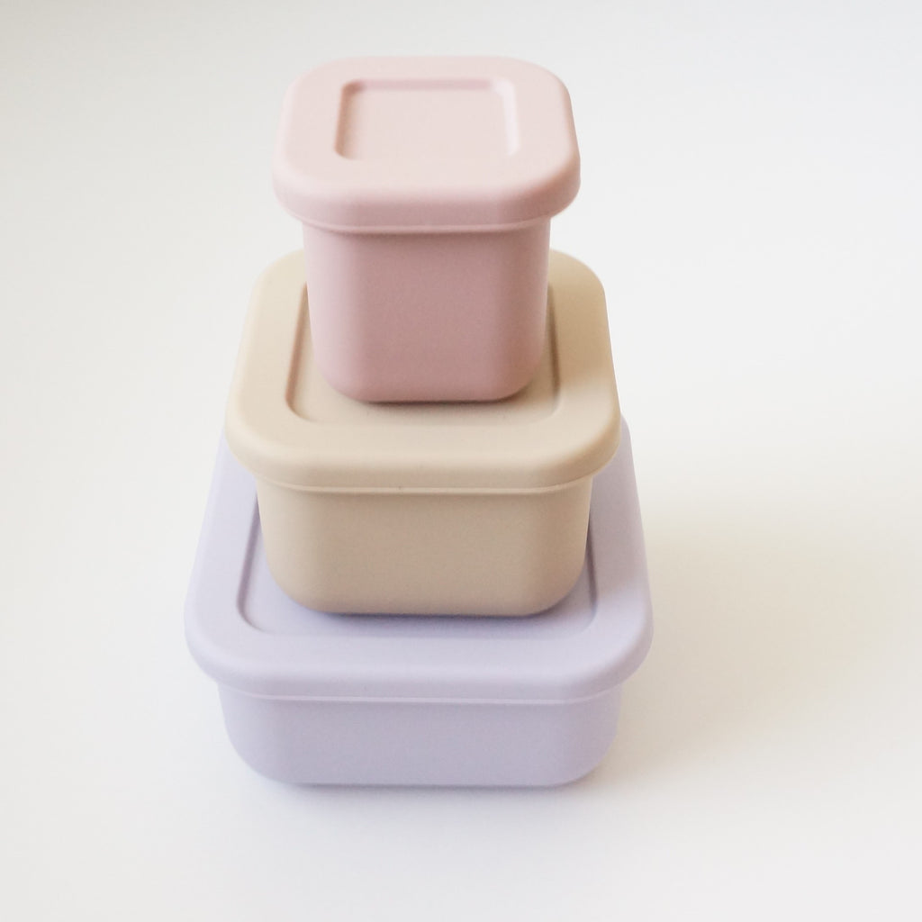 Silicone lunch containers