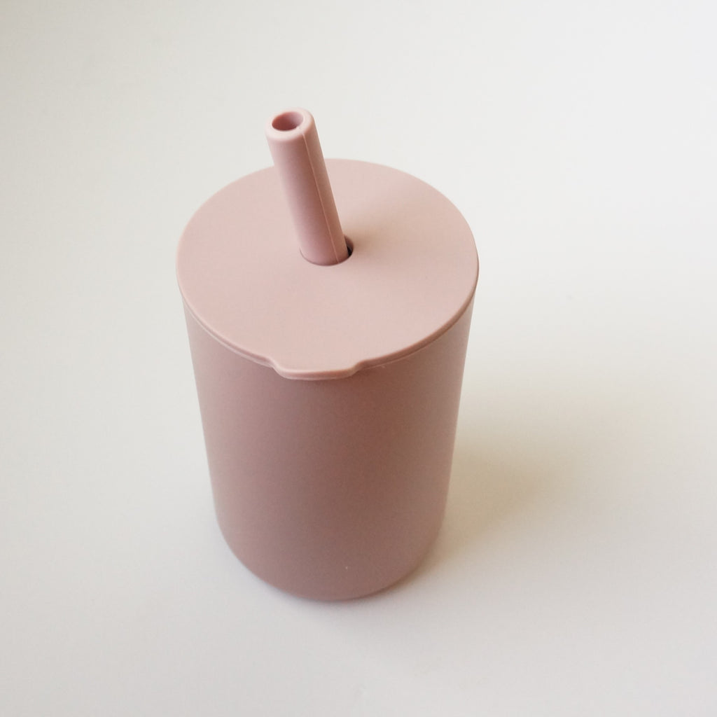 Silicone Starter cup with straw