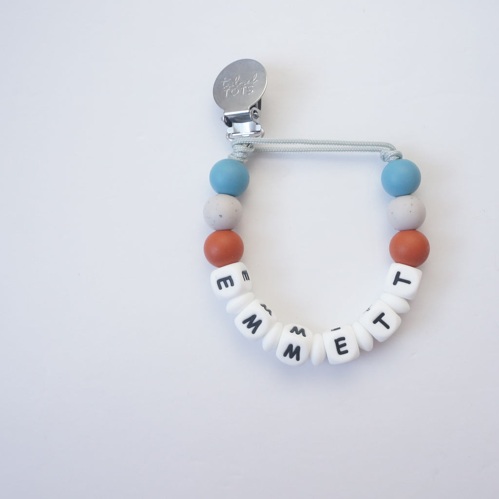 Personalized Pacifier Clip Tailored Tots - Main Image