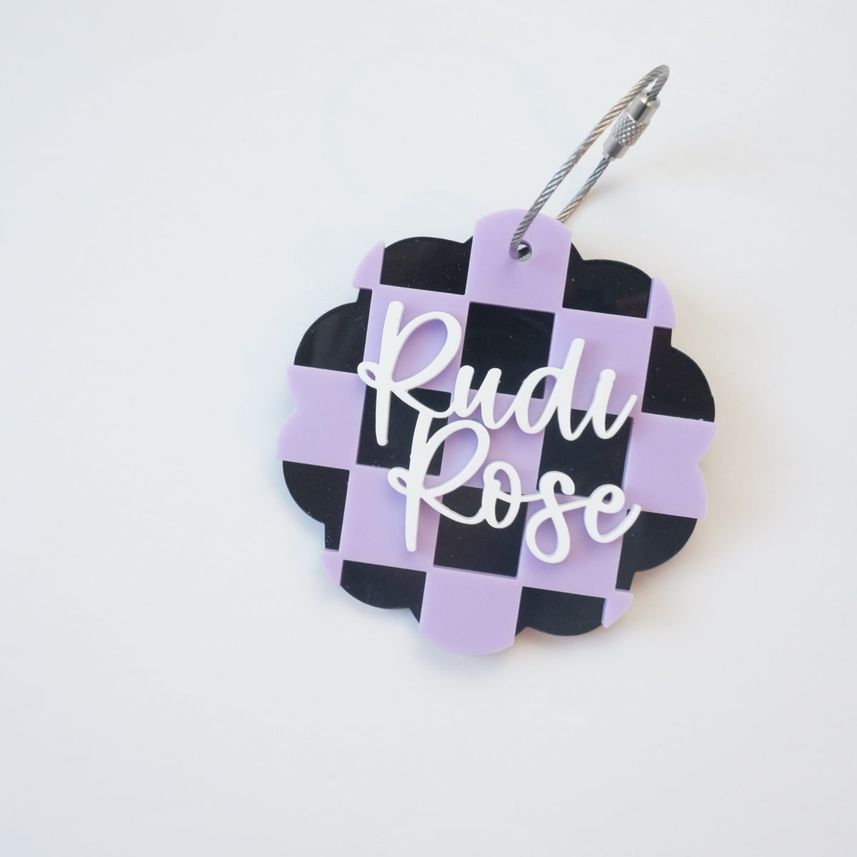 Checkered Name Tag | Tailored Tots