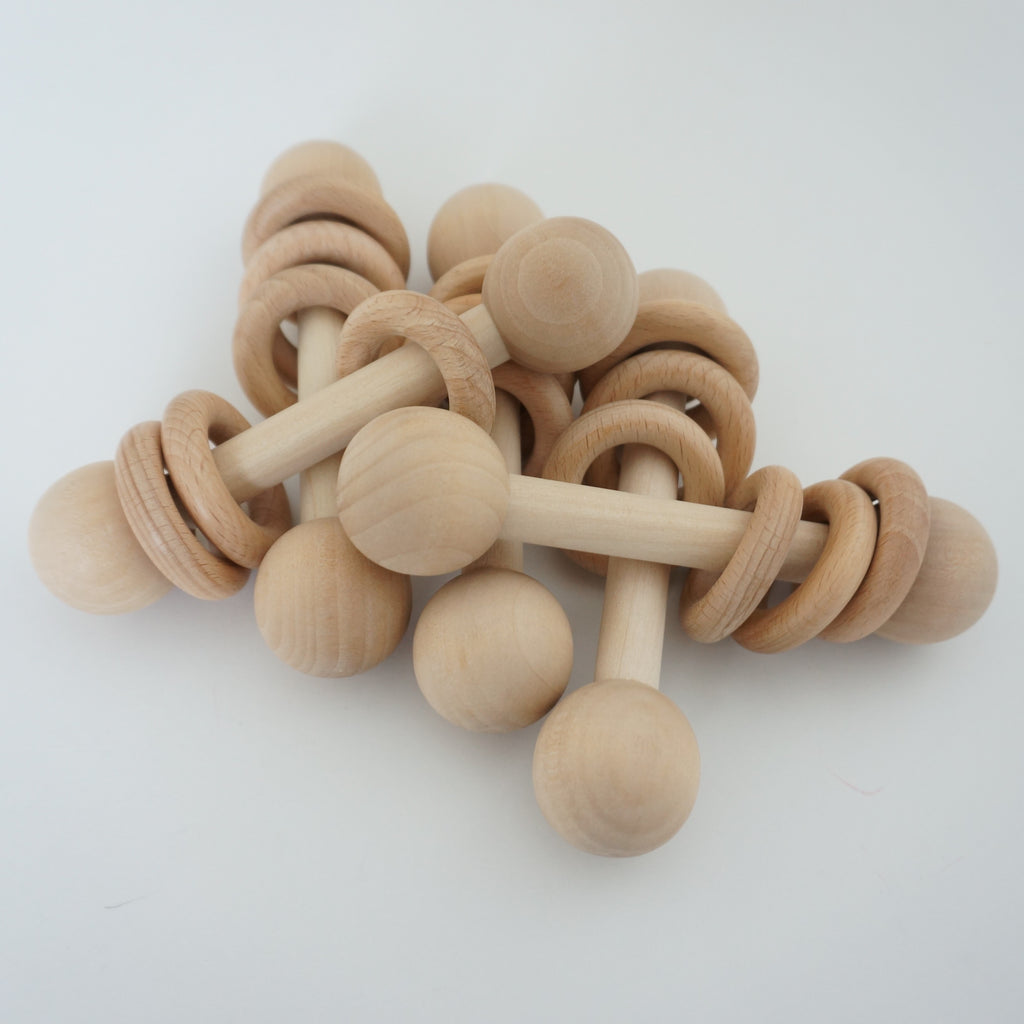 Back to Basics Wooden Rattle | Tailored Tots