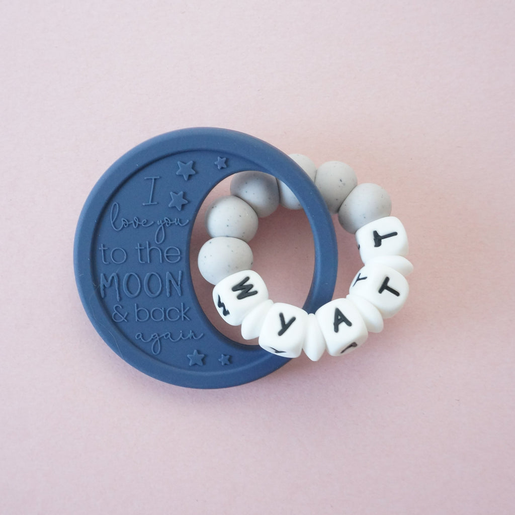 Personalized To the Moon Freezer Teether | Tailored Tots