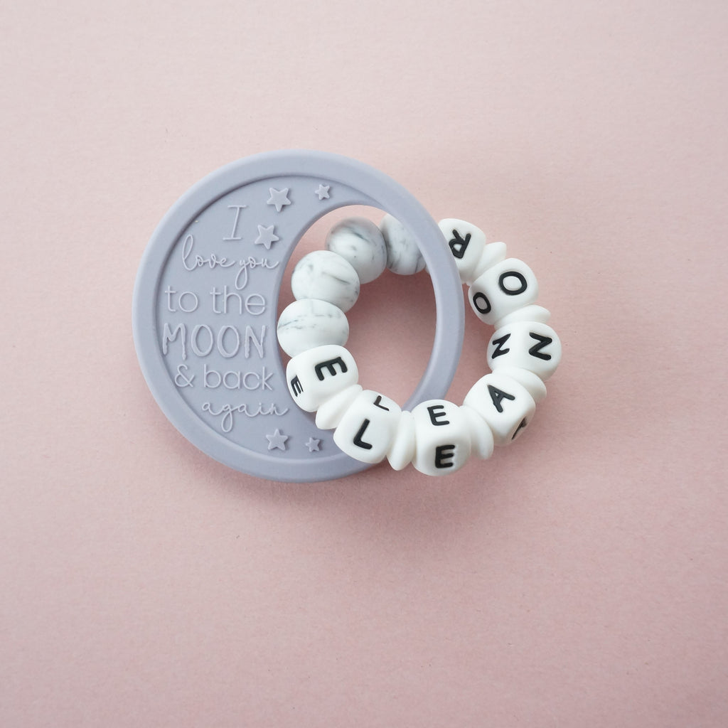 Personalized To the Moon Freezer Teether | Tailored Tots