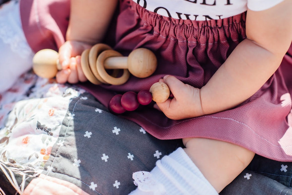 Back to Basics Wooden Rattle | Tailored Tots